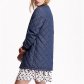 Long Quilted Chambray Jacket -3