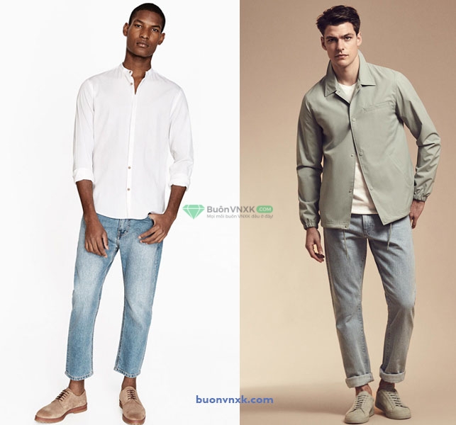 xu hướng quần jeans của bố hè 2018