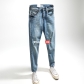 SUPER HOT - RIPPED JEANS BLUE 220438