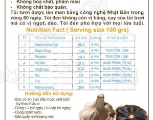 Tỏi Đen Việt Nam Chất lượng cao