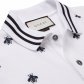 Gucci Slim-Fit Embroidered Cotton-Blend Piqu Polo Shirt White - Gucci Polos V31f9835 104_5_LRG